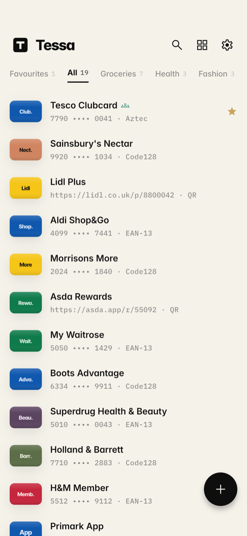 List view