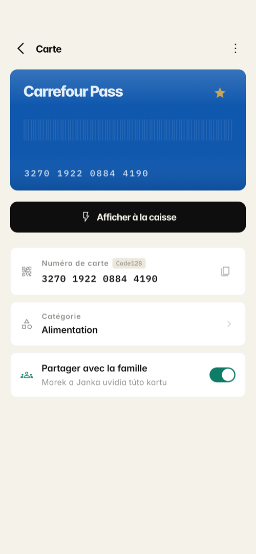 Détail carte